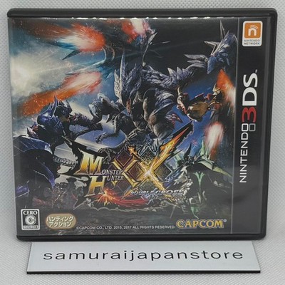 Monster Hunter XX Double Cross Nintendo 3DS CAPCOM mit Hülle Jagd Action