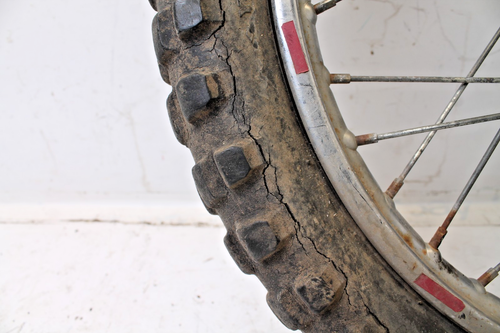 Honda XL70 Trail 90 CT90 OEM 44601-107-770 Front Wheel Rim 1.40x16 Bent damaged - Picture 6 of 17