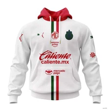 Personalized LIGA MX Chivas Guadalajara Hoodie 25-26 Away Fan Mexican Soccer