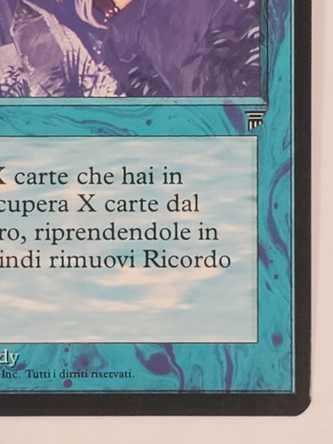 MTG Recall (Italian Legends/Blue/R) - BGM - Picture 5 of 10