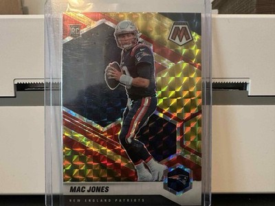 Mac Jones 2021 Panini Mosaic Fusion Red Yellow Choice Rookie RC /80 #306