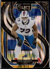 2024 Panini Select #152 Dion Dawkins Black & Green Prizm Shock