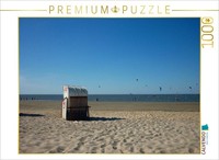 Calvendo Puzzle Beach Chair On The North Sea | 1000 Pieces, Finished Size 25.2 ×