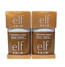 2 Pack elf Skin Bronzing Drops Bronze  Nourish Pure Gold Bronze 2 -1 oz each