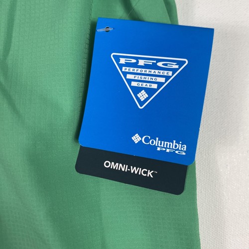Columbia PFG Tamiami II Hemd Herren Medium Grün Kurzarm Angeln UPF 40 - Bild 4 von 16