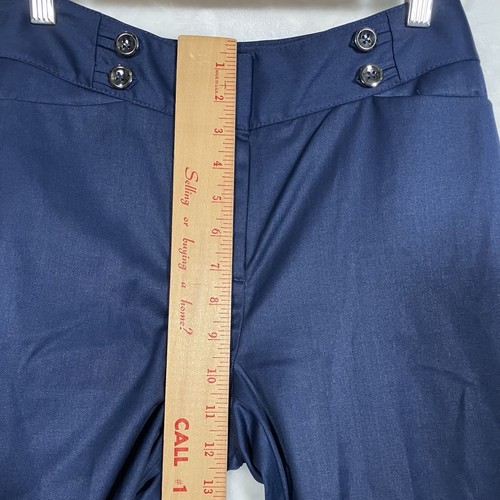 NWT White House Black Market Blue Sailor Flare Leg Dress Pants 4R - Picture 6 of 16