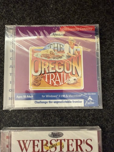 The Oregon Trail 1 & Websters Encyclopedia PC/Mac CD-ROM Windows 95/3.1 Apple - Picture 3 of 6