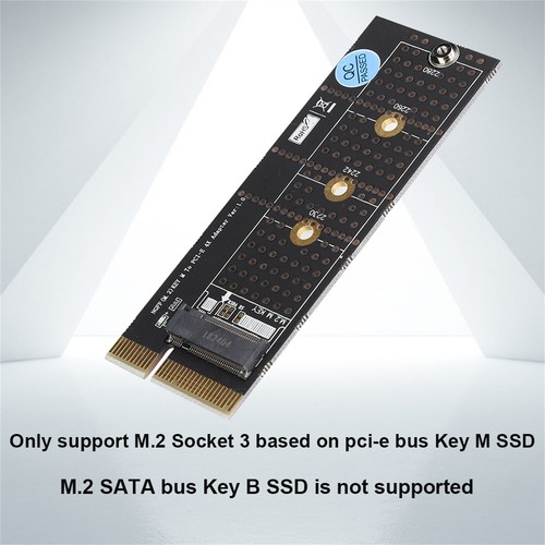 M.2 Nvme Key M SSD to PCI- E 4X Vertical Riser Card with Heat Sink - Photo 7/8