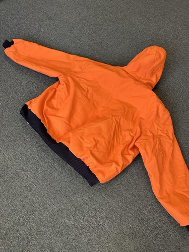 Chaqueta de trabajo con capucha de lona de pato naranja brillante Carhartt J140 BLZ para hombre 2XL EE. UU. - Imagen 17 de 17