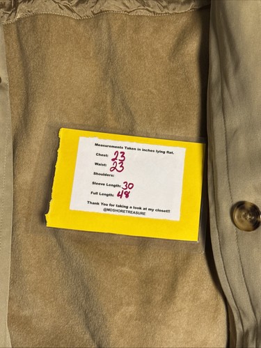 Brooks Brothers 42R Trench Cappotto Marrone con Cintura e Cerniera Misto Lana Cashmere - Foto 14 di 14