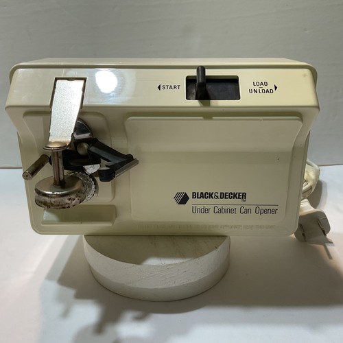 Black & Decker Under Cabinet Can Opener EC59D White Tested Works - Picture 1 of 5