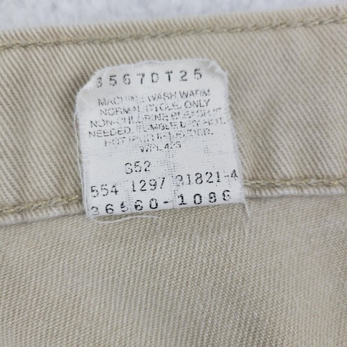Pantalones Cortos Levis 560 Para Hombres 30 Caqui Calce Suelto Denim Hecho en EE. UU. Ropa de Trabajo Informal Años 90 - Imagen 7 de 9