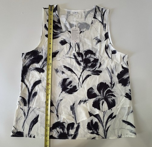 Blusa Camisa Floral Sin Mangas Extra Grande Hecha Con Amor Talla XL Para Mujer Nueva con Etiquetas - Imagen 2 de 7
