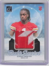2024 Donruss #RHS-XWO Xavier Worthy Rookie Holiday Sweater