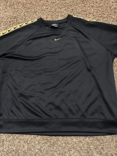 Nike Sweatshirt Schwarz Gold Center Swoosh Crewneck BV3443-011 Damen Größe XL - Bild 2 von 8