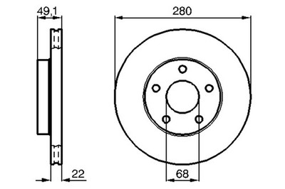2x Bremsscheibe BOSCH 0 986 478 833 für A32 SKYLINE R32 MAXIMA NISSAN QX 4 3 J30