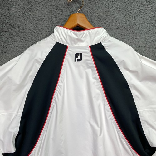 FootJoy DryJoys Tour Men’s XL White 1/2 Zip Pullover Windbreaker Golf Jacket - Picture 8 of 19