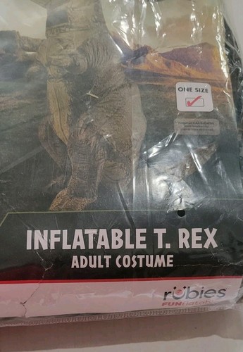 Jurassic World 🔥TRex aufblasbares Kostüm für Erwachsene Einheitsgröße PARTY TIME❗️ - Bild 4 von 5