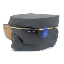 LOZZA SUNGLASSES BORCA LOZZO VINTAGE 80s ITALY SHIELD GOLD RARE DESIGN safilo