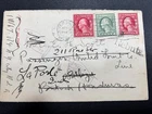 (FP) 1922 Cover NY to Belize British Honduras, REBUTS /Pointing Finger H/S