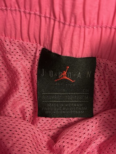 Jumpman Jordan Girls Small (8-10) Lined Pink & Yellow Shorts - Picture 2 of 6