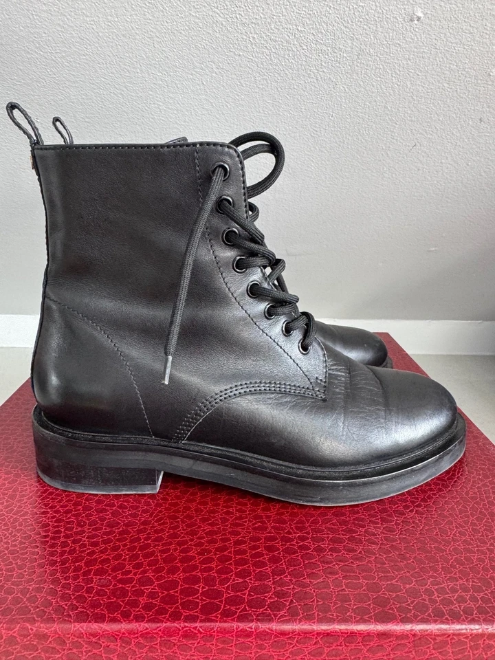 tamara mellon black lace up ankle boots standard ankle 35-calfskin women 38 - Image 2 of 4