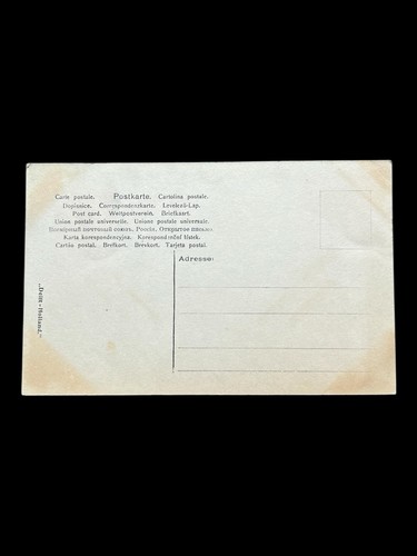 Vintage Early 1900’s Girl Portrait European Postcard Post Card - Bild 2 von 2