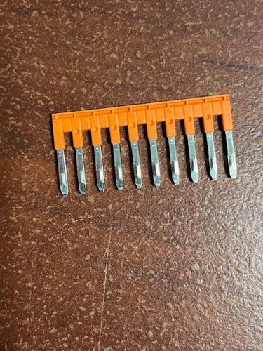 (18) ABB 1SNK906310R0000 Terminal Block Jumper Bar Entrelec JB6-10 LOT OF 18 NEW - Picture 4 of 4