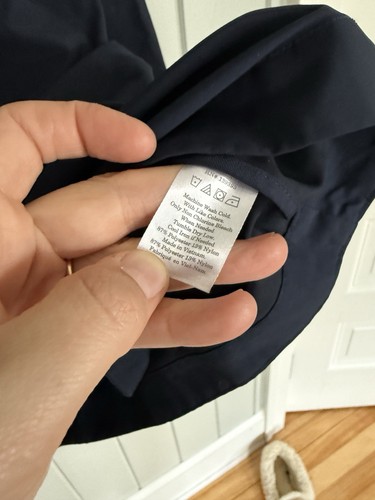 Men's Everlane Navy Blue Coat M Medium Anorak Parka Hooded Jacket - Picture 5 of 7