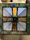 ANTIQUE STAINED GLASS ART Tiffany-Style Lamp Shade