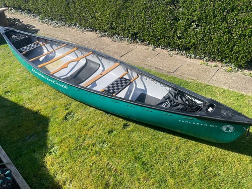 Mad River Explorer 16 tt Canoe With Mast & Sail - Picture 2 of 8