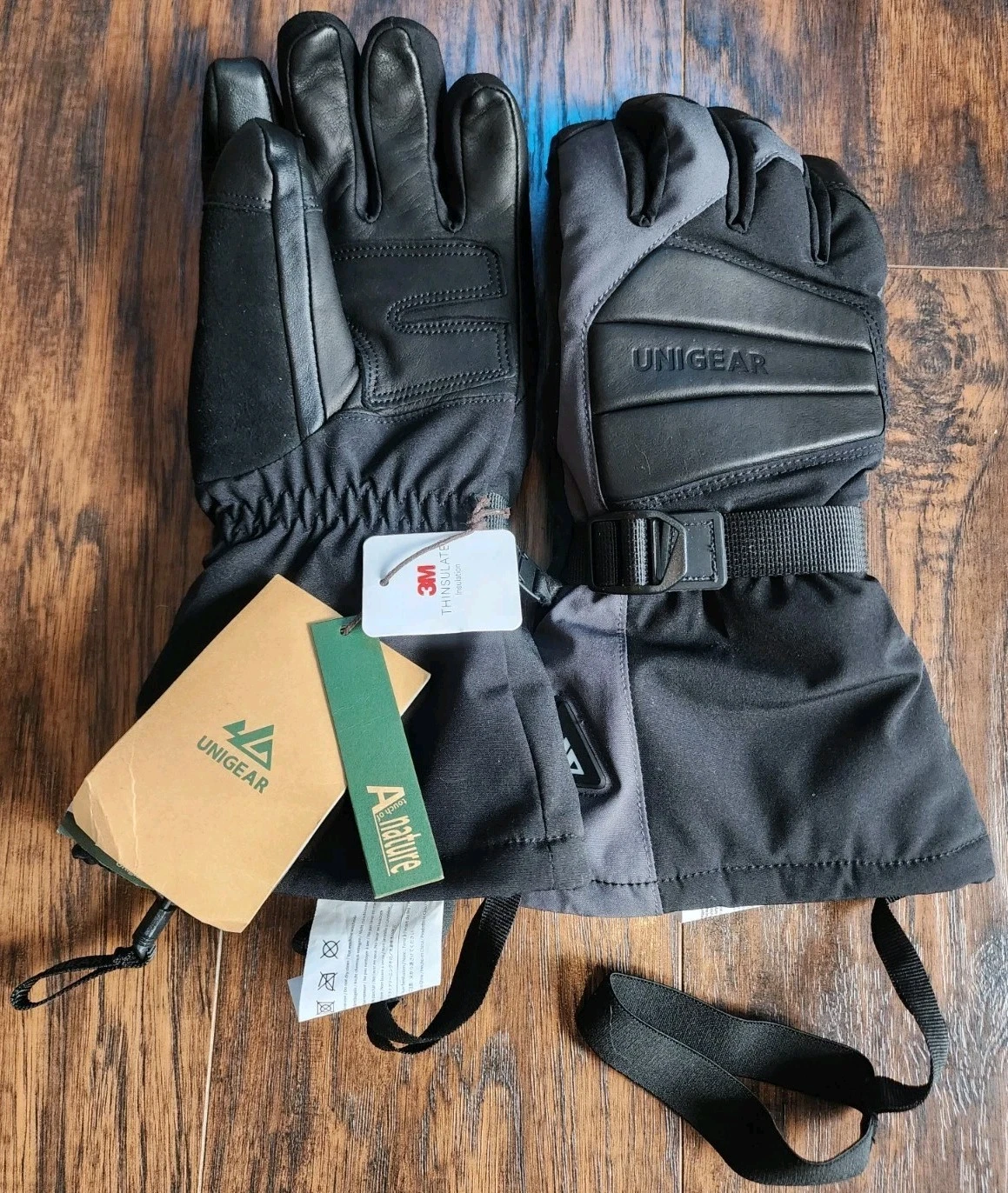 Unigear Rechargeable Heated Unisex Winter Ski Outdoor Gloves, XS, NO BATTERIES