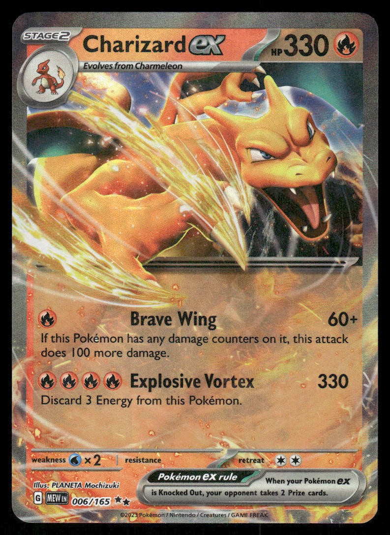 Charizard ex - Holo Double Rare SV: Scarlet & Violet 151 006/165 NM