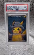 2023 Pokémon Promo S&V Black Star Pikachu with Grey Felt Hat x Van Gogh  PSA 9