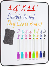 Small White Dry Erase Board Double Sided  Small Dry Erase Board 14x11 Inch,Mini W