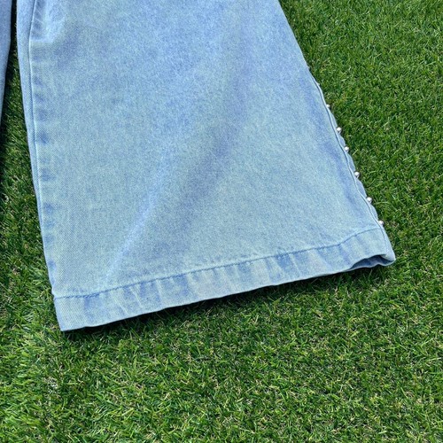 Pantalones de mezclilla holgados de pierna ultra ancha para mujer talla 6 azul lavado claro - Imagen 5 de 8
