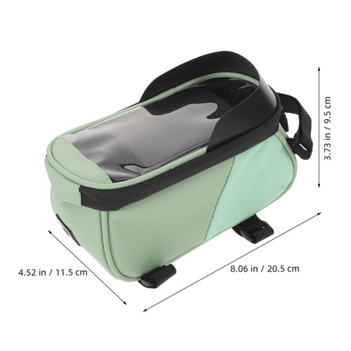  Wasserdichte Fahrrad Front Rahmentasche: Fahrrad Handyhalter mit Touchscreen - Top - Bild 2 von 12