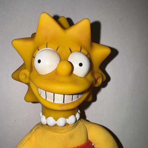 Vintage Lisa Simpson Burger King The Simpsons Cartoon 1990 Plush Doll 8" Toy - Picture 3 of 9