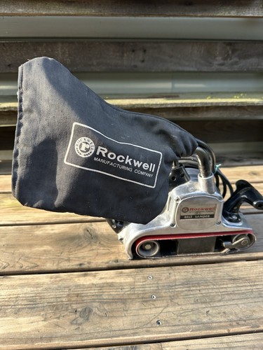 Vintage Rockwell Belt Sander Model 337, 3" x 21" Belt, Lightly Used WITH BAG