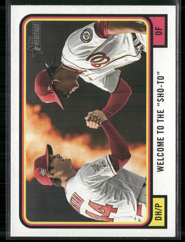 2022 Topps Heritage #CC-7 Welcome to the "Sho-To" Combo Cards - Bild 1 von 2