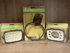 Vintage Amerock Carriage House Towel Ring, Soap Dish, Toothbrush  Cup Holder
