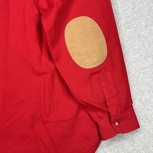 Vintage Pendleton Hemd XL rot Outdoor USA Ellenbogenschützer Flanell Knopfleiste 60-70er - Bild 8 von 8