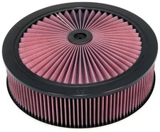 Kn X-stream Top Air Filter Round 5.125 Inlet 14 Diameter 3.75 H 1.25 Drop