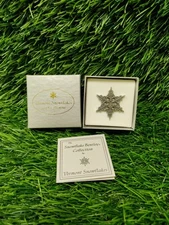 Jericho Vermont Vermont Snowflakes Pin.  Wilson A Bentley