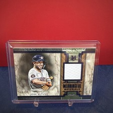JOSE ALTUVE 2025 TOPPS MUSEUM MEANINGFUL MATERIALS PATCH SAPPHIRE 10 /35 Q5498