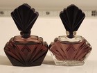 Perfume Elizabeth Taylor Passion Purple Glass Art Deco Bottle VtG Mini 1 Regular — photo 1