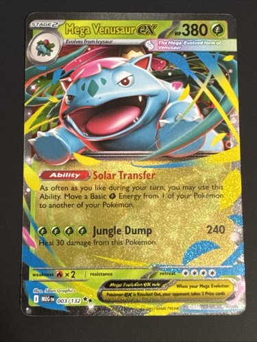 Mega Venusaur Ex 3/132 Mega Evolution MEG -Near Mint- Pokemon TCG