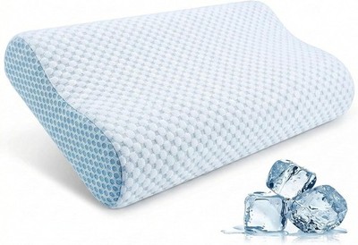 Cooling Memory Foam Cervical Pillow Neck Pain Relief Ergonomic Orthopedic Suppor