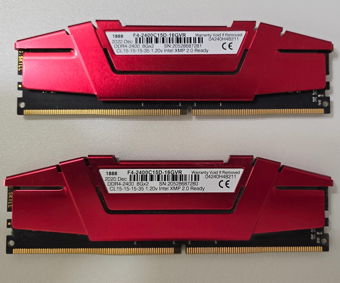 G. SKILL PC4-19200 (DDR4-2400) Bus Speed DIMM Computer Memory (RAM