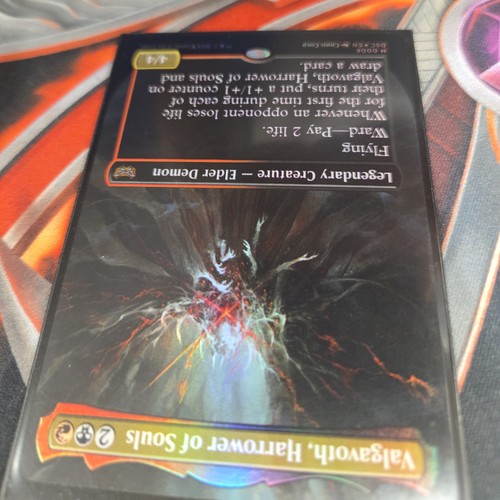 BORDERLESS Valgavoth, Harrower of Souls DSC MTG Duskmourn Commander EXTENDED ART - Picture 4 of 4